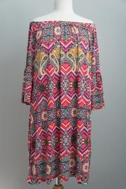  Paisley-print Off-the-shoulder Tunic
