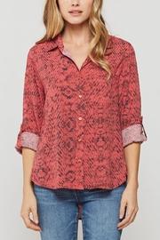  Elisa Snake Print Button Down