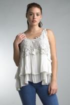  Embroidered Layer Tank