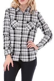  Black Plaid Top