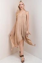  Handkerchief Beige Dress