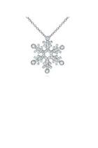  Sterling Silver Snowflake Necklace