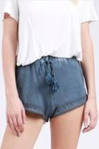  Embroidered Tassel Shorts
