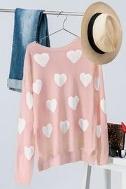  Heart Knit Sweater