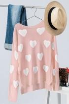  Heart Knit Sweater