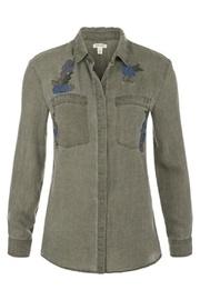  Rose Embroidered Shirt