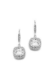  Cushion Cz Earring