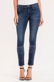  Embroidered Ankle Skinny Jeans