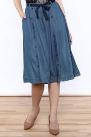  Denim Flare Skirt