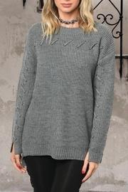  Infinite Lace-up Sweater