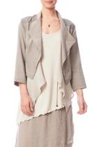  Soft Shawl Neckline Jacket