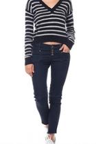  Cropped Striped Sweater