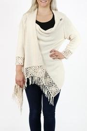  Fringe Drape Cardigan