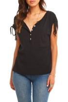  Cinched Shoulder Henley