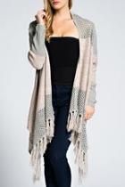  Long Fringe Sweater