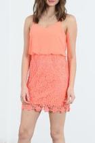  Neon Coral Dress