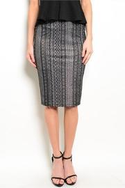  Black Silver Skirt