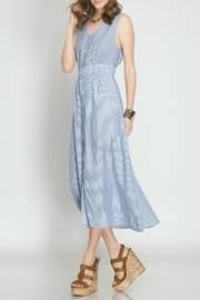  River Striped Midi Dress