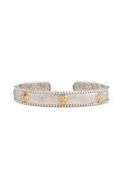  Diamond Ss/18k Cuff