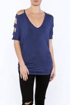  Cutout Ruched Top