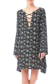 Floral Lace Up Dress