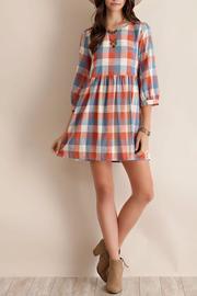  Plaid Bib Dress