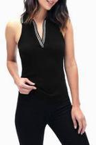  Ribbed Sporty Polo