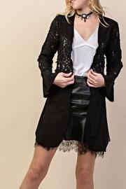  Suede & Lace Embroidery-jacket