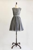  Grey Button Dress
