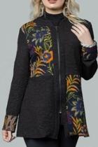  Zip Embossed Jacket