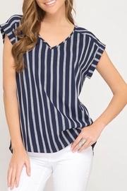  Verticle Stripe Blouse