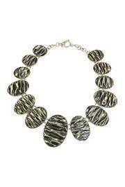  Corrugated Oval Necklace