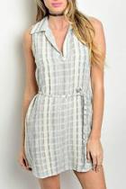  Linen Striped Dress