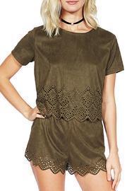  Hailey Suede Romper