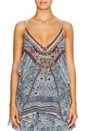  Beaded Printed Top