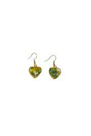  Venetian-glass Heart Earrings