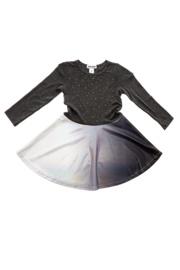 Ombre Metallic Dress