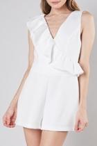  Ruffled Down Romper