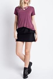  Wine Crisscross Top