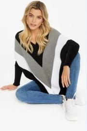  Chevron Sweater Poncho