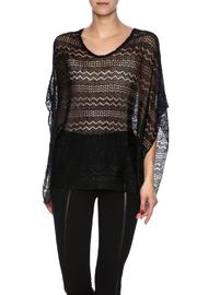  Black Pointelle Top