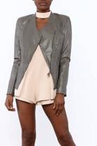  Gray Leather Jacket