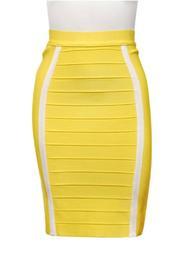  Yellow Bandage Skirt