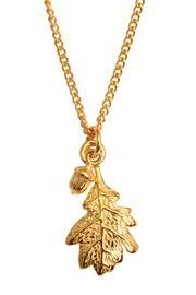  Vermeil Oak Necklace