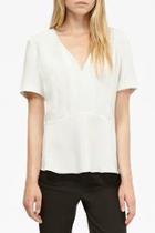  Crepe Peplum Top