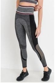  Grey Burgundy Leggings