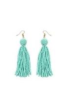  Mint Tassel Earrings