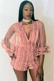  Blush Ruffled Romper