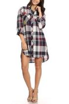  Patched Shirt Dress
