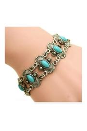  Turquoise Tibet-silver Bracelet